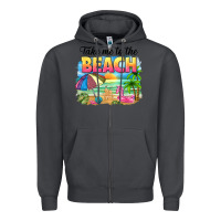 Smoke take me to the beach Zipper Hoodie - NancyCooperArtShop