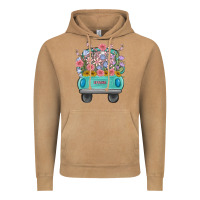 Vintage Camel truck with flowers malia Vintage Hoodie - MaliasSmallBusiness