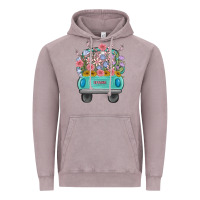 Vintage Zinc truck with flowers malia Vintage Hoodie - MaliasSmallBusiness