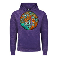 Cloud Purple western pattern circle Vintage Hoodie - Jasminsmagicworld