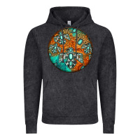 Vintage Black western pattern circle Vintage Hoodie - Jasminsmagicworld