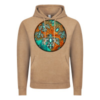 Vintage Coffee western pattern circle Vintage Hoodie - Jasminsmagicworld