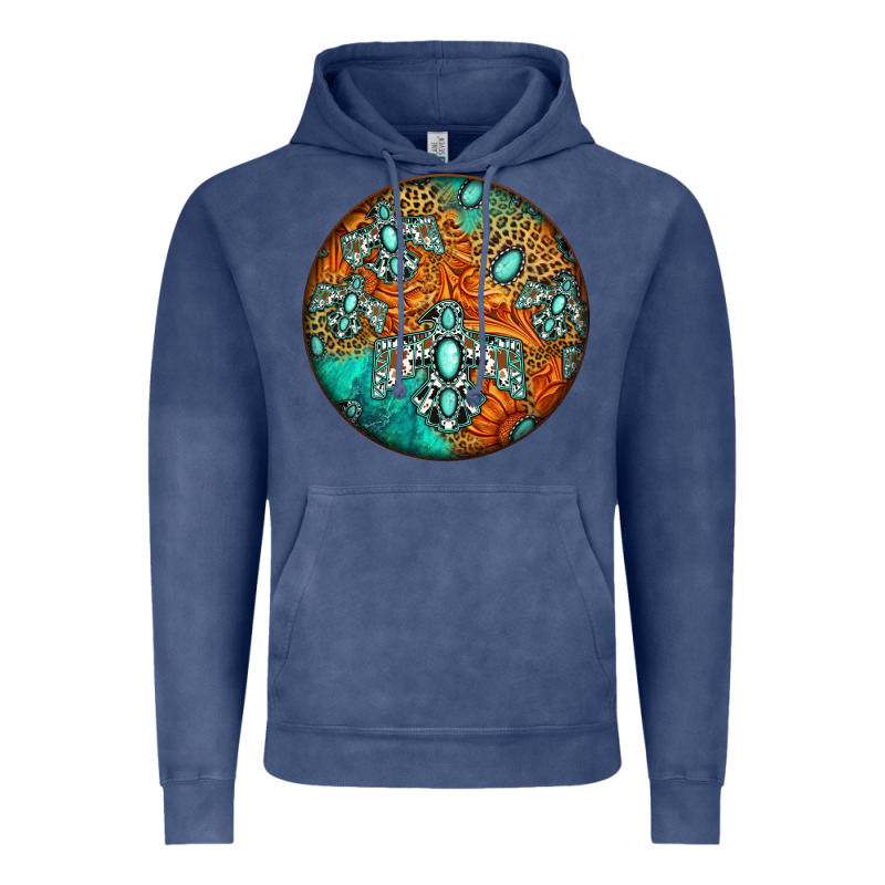 Western Pattern Circle Vintage Hoodie by Jasminsmagicworld | Teevron