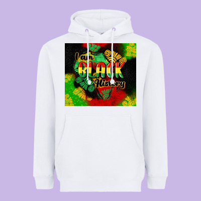 I Am Black History Tumbler Cowgirl Heavyweight Hoodie Designed By Cowgirlartshop