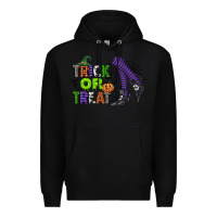 Black trick or treat Premium Hoodie - CowGirlArtShop