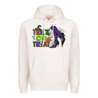 Pale Pink trick or treat Premium Hoodie - CowGirlArtShop