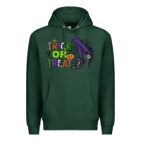 Sports Green trick or treat Premium Hoodie - CowGirlArtShop