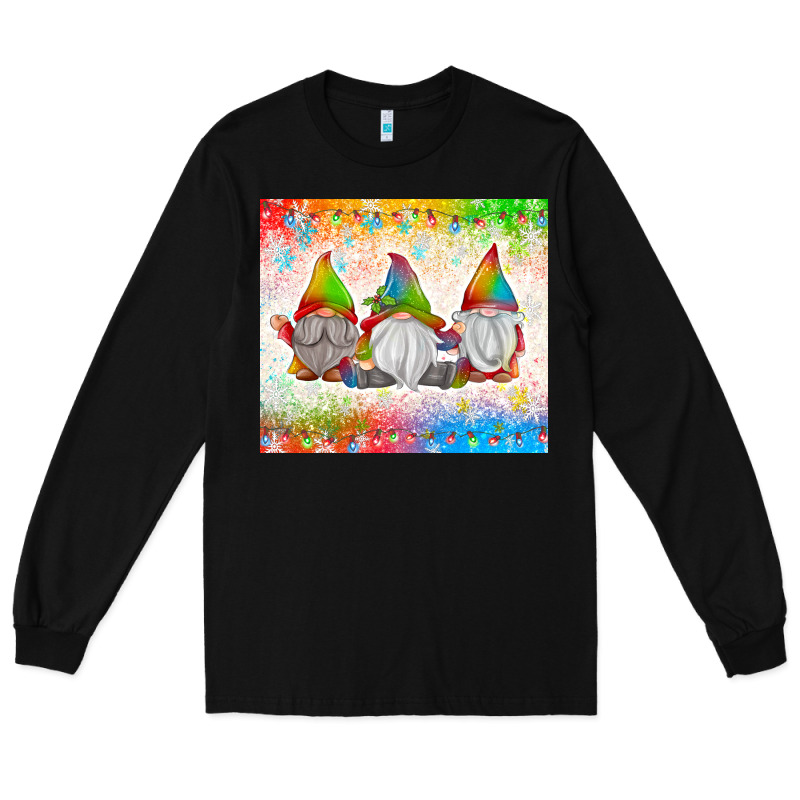 Christmas Lights Gnome Long Sleeve Tee by MaliasSmallBusiness | Teevron