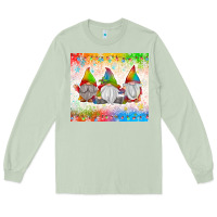 Matcha christmas lights gnome Long Sleeve Tee - MaliasSmallBusiness