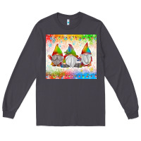 Smoke christmas lights gnome Long Sleeve Tee - MaliasSmallBusiness