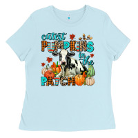 Baby Blue cutest pupkins in the patch Ladies Tee - AdoDesignShop