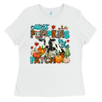 White cutest pupkins in the patch Ladies Tee - AdoDesignShop