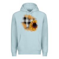Blue Mist sunflower christmas patch Premium Hoodie - JahusDesignShop