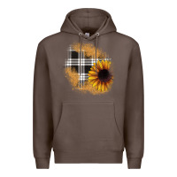 Coffee sunflower christmas patch Premium Hoodie - JahusDesignShop