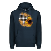 Navy sunflower christmas patch Premium Hoodie - JahusDesignShop
