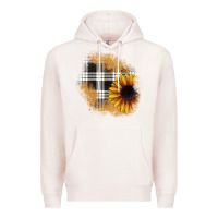Pale Pink sunflower christmas patch Premium Hoodie - JahusDesignShop