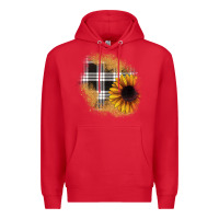 Red sunflower christmas patch Premium Hoodie - JahusDesignShop