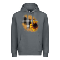 Rock sunflower christmas patch Premium Hoodie - JahusDesignShop