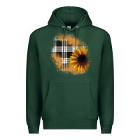 Sports Green sunflower christmas patch Premium Hoodie - JahusDesignShop