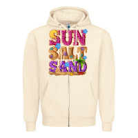Sandshell sun salt sand summer Zipper Hoodie - NancyCooperArtShop