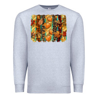 Heather Grey fall brushstroke Premium Sweatshirt - CowGirlArtShop