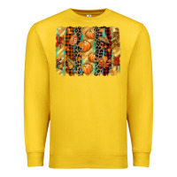 Lemon fall brushstroke Premium Sweatshirt - CowGirlArtShop