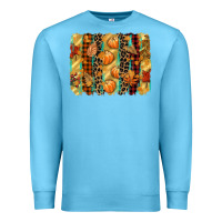 Ocean Blue fall brushstroke Premium Sweatshirt - CowGirlArtShop