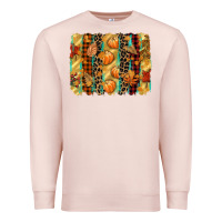Pale Pink fall brushstroke Premium Sweatshirt - CowGirlArtShop