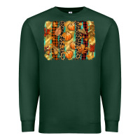 Sports Green fall brushstroke Premium Sweatshirt - CowGirlArtShop