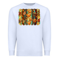 White fall brushstroke Premium Sweatshirt - CowGirlArtShop