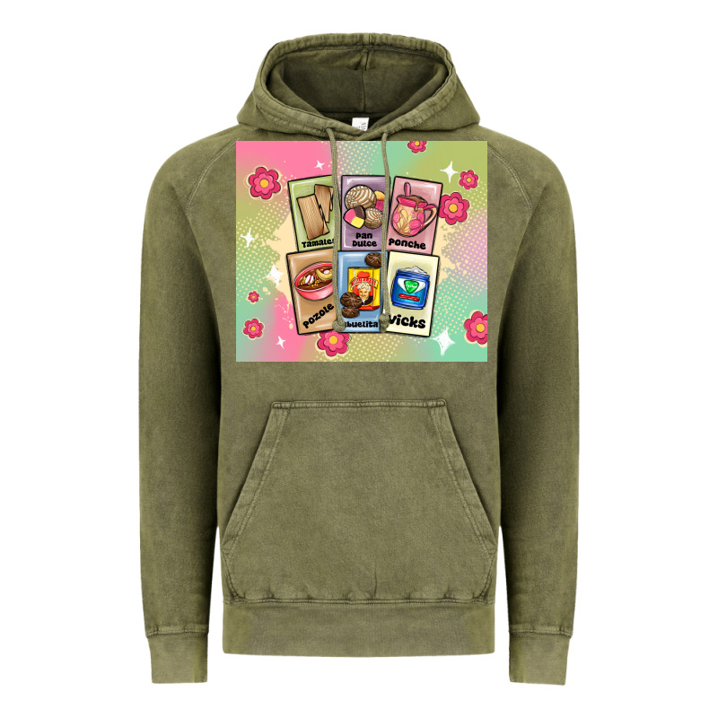 Traditional Mexican Food Vintage Hoodie by MaliasSmallBusiness | Teevron