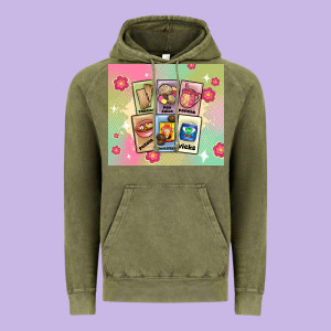 Traditional Mexican Food Vintage Hoodie Designed By Maliassmallbusiness