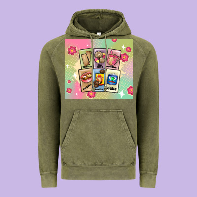 Traditional Mexican Food Vintage Hoodie Designed By Maliassmallbusiness
