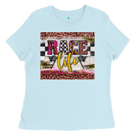 Baby Blue race life Ladies Tee - JahusDesignShop