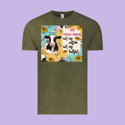 Not Today Heifer Vintage Tee Designed By Maliassmallbusiness