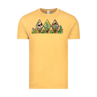 Vintage Mustard cactus cowhide serape Vintage Tee - JahusDesignShop