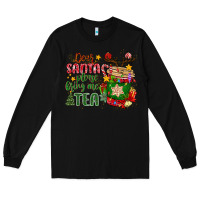 Black deer santa please bring me tea Long Sleeve Tee - MaliasSmallBusiness