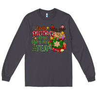 Smoke deer santa please bring me tea Long Sleeve Tee - MaliasSmallBusiness