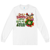 White deer santa please bring me tea Long Sleeve Tee - MaliasSmallBusiness