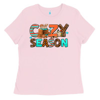 Bubblegum Pink cozy season Ladies Tee - AdoDesignShop