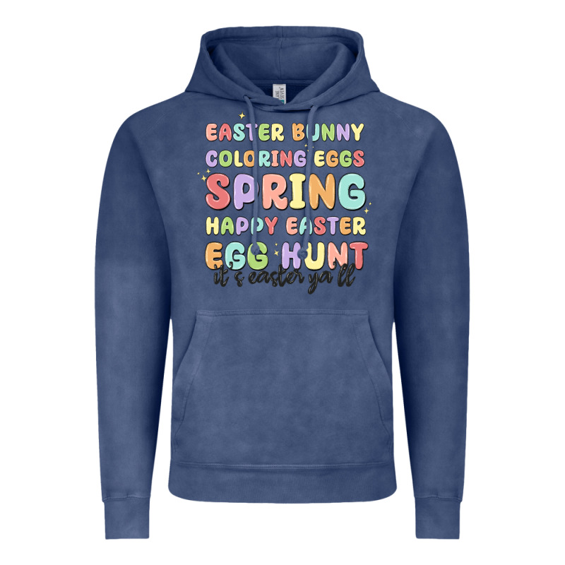 Easter Bunny Spring Vintage Hoodie by MaliasSmallBusiness | Teevron
