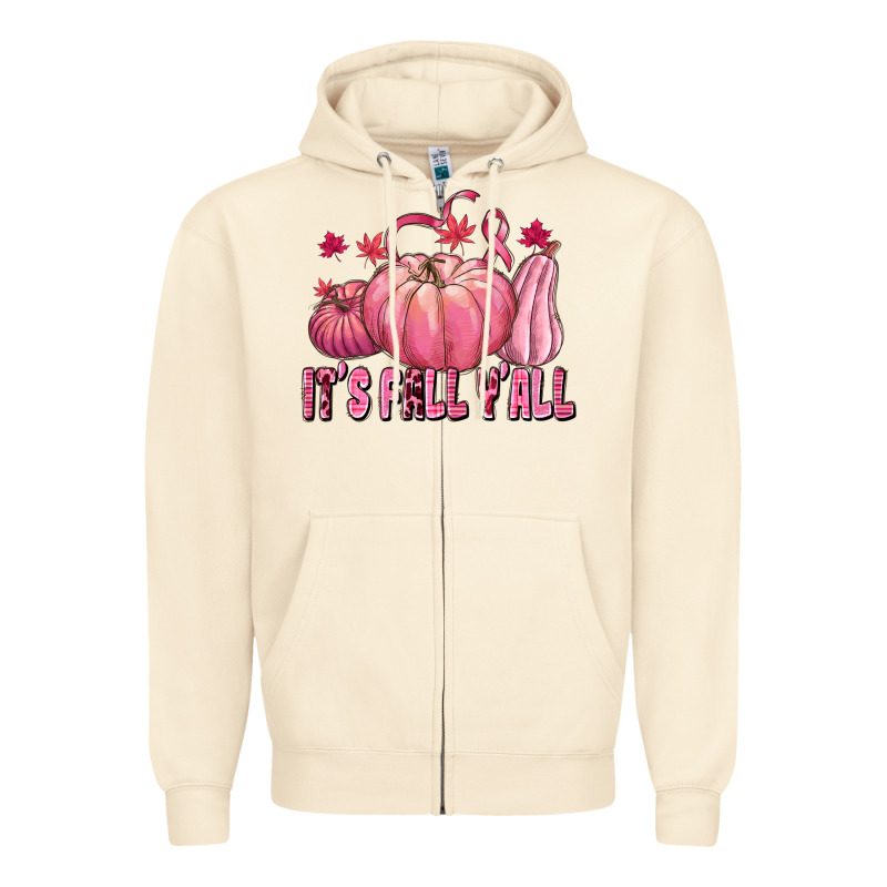 Its Fall Yall Zipper Hoodie by texasbilliewilder | Teevron