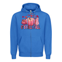 True Royal its fall yall Zipper Hoodie - texasbilliewilder
