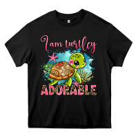 Black i am turtley adorable Heavy Core Tee - AdoDesignShop