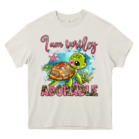 Cream i am turtley adorable Heavy Core Tee - AdoDesignShop
