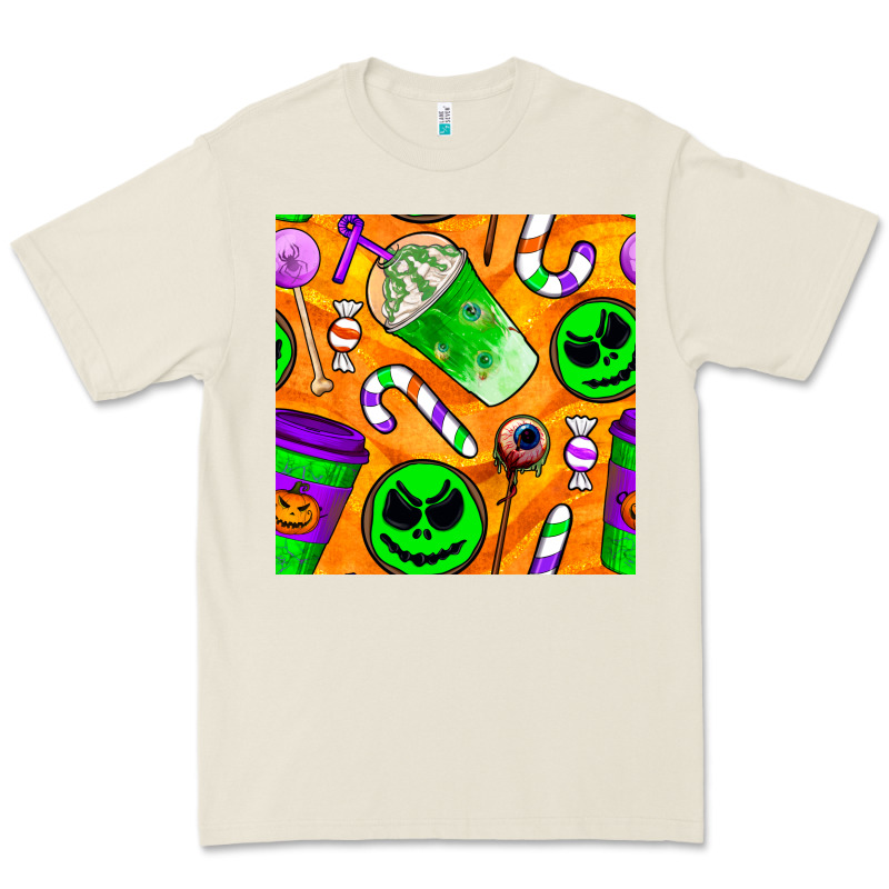 Halloween Snacks Seamless Pattern Premium Tee by BundleAndBundleShop | Teevron