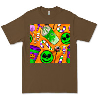Cacao halloween snacks seamless pattern Premium Tee - BundleAndBundleShop