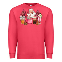 Cardinal pink christmas pink tree santa coffe cups Premium Sweatshirt - CowGirlArtShop