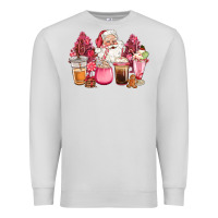 Dove Grey pink christmas pink tree santa coffe cups Premium Sweatshirt - CowGirlArtShop