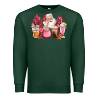 Sports Green pink christmas pink tree santa coffe cups Premium Sweatshirt - CowGirlArtShop